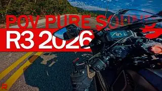 Yamaha R3 - Acelerando na Subida da Serra - Pure Sound - POV - 4K