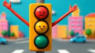 🚦 Stop, Slow, Go! / Traffic Light Song/Children's learning song/ Educational video