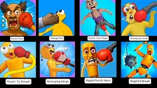 Annoying Kings, Annoying Uncle, Punch Your Fears, Charge Fist & Punch Fest &ndash; Funny Mobile Games