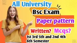 B.Sc Exam Paper Pattern | Bsc Exam Pattern 2024-25 | Semester exam pattern #yourbscguide #bsc
