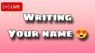 My Subscribers Writing ✍️ Name 🥰 Live 🔴 #art #artist