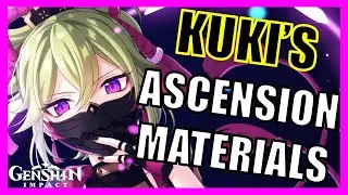Kuki Shinobu's Ascension Materials Farm Guide - Genshin Impact