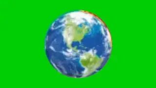 Earth green screen