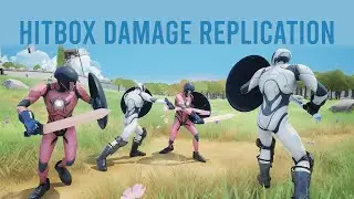 Unreal Engine 5 - Melee Combat - Hitbox Based Damage Multiplayer Replication - Action RPG #142