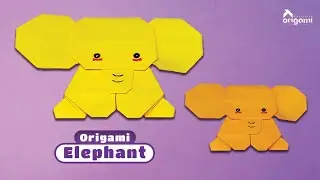 Easy Origami Elephant For Beginners  / Easy 3D Paper Elephant
