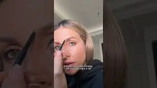 How to stop brows from sweating off