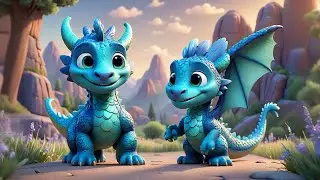 Seven Dragon Cubs Say One, Two, Three | Counting Song for Kids | Fun Number Rhyme with Dragons