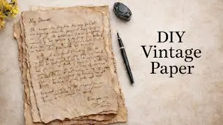 DIY Vintage Paper for Letters ✉️ | Aesthetic Letter Writing | Step-by-Step Tutorial