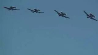 USAF A&ndash;10 Thunderbolt II formation over Budapest