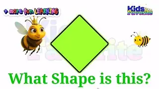 Learn name of shapes with queen bee and little bee / Learn ABC Song, colors and Enjoy Counting