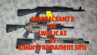 Stranded In The Desert?!?!?  Which 1 U Grabbin? SR15 vs LWRC vs Arsenal SAM7 R. #dadbodsquad
