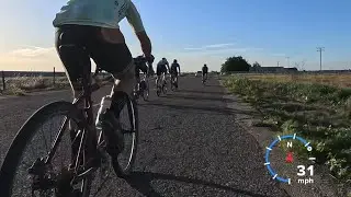 KOM Hunting on the Frontage Road - congrats Eric!