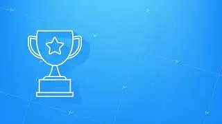 Winner cup banner. Congratulations. Triumph prize. Victory icon. Motion graphics.