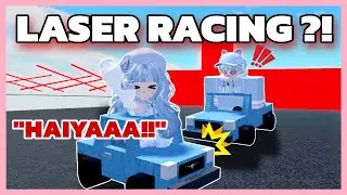 VIMEI DAN @AgmalHong  BALAPAN PALING GILA DI ROBLOX!! TOWER LASER RACING BIKIN PANIK😱🔥