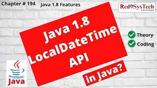 Java 8 Date Time API Crash Course | LocalDateTime Hands-On Coding for Beginners | Red9SysTech