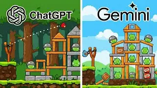 ChatGPT vs Gemini Criando ANGRY BIRDS do ZERO!
