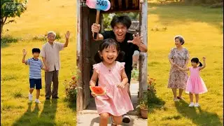 Happylife😍💕Kid grandparent blueboy pinkgirl rural life #cutekid#lovely#grandparent