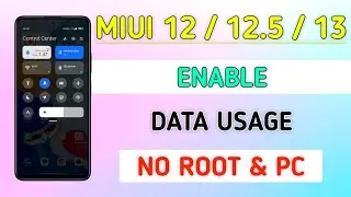 Miui 13 Enable Control Centre Data Usage | Miui 13 Control Center Data Usage