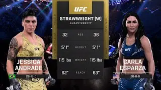 EA Sports UFC 5 Gameplay Jessica Andrade vs Carla Esparza