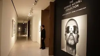 George Michael's personal art collection previews before auction
