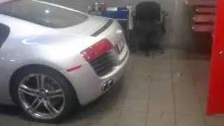 R8 with cat back exhaust.