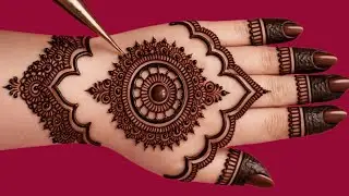 Very beautiful stylish bridal gol tikki mehndi design | So easy simple mehndi | mehandi | henna