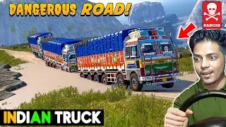 INDIAN TATA Truck on EXTREME Dangerous Mountain Road! 😳 | ETS2