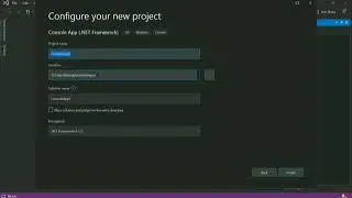 How to Create Console Application in Visual studio.