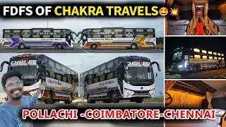 💥Brand new Benz Sleeper Bus from Pollachi to Chennai🎊| Chakra Travels 🔥| Arvi TraVlog | Vlog - 260