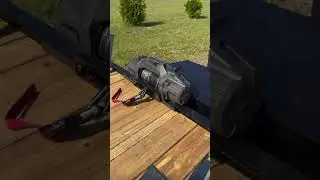 Here&rsquo;s how we mounted this traveler 10,000lb winch. #winch #trailer #welding