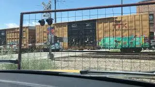 WAMX 4204, WAMX 4202, WAMX 4201, and WAMX 4203 pulling 35 cars.
