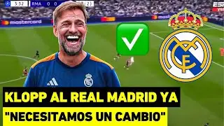 KLOPP AL REAL MADRID INMINENTE 2026-2027 EL PLAN DE ESCAPE DEL MADRID