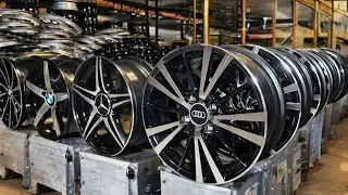 How Car Alloy Wheels Are Made: Inside a Modern Aluminum Rim Factory (Full Process)