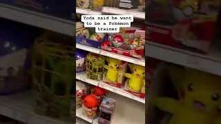 Yoda the Pok&eacute;mon Trainer #yoda #babyyoda #starwars #pokemon #pikachu #pokeball #target #shopping