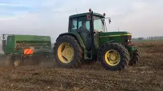 Semina su sodo. John deere 6410 + 752