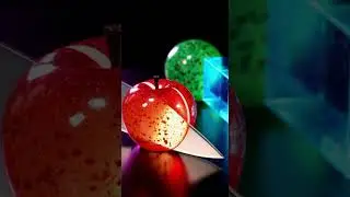 You&rsquo;ve Never Seen Fruits Like This Before 🍎💎 | Hyperreal ASMR Cutting  #asmr #glasscuttingtools