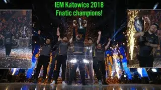 Fnatic чемпионы 🏆 IEM Katowice 2018 Гранд-финал vs FaZe clan Момент победы #AfterGame