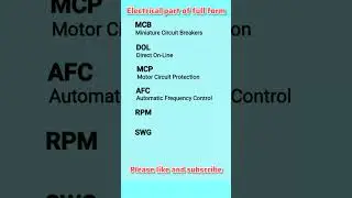 electrical part of full form #electric#electronic#tools#parts #eductaion #knowledge #experiment