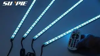 Car LED Underglow Lighting Kit, Multi color RGB LED Strip Neon Lights Kit with APP & Remote Control.