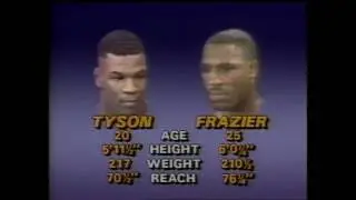 Mike Tyson Vs Marvis Frazier 26.7.1986