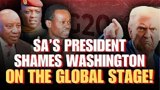 G20 ERUPTION: South Africa&rsquo;s President SHAMES Washington on the Global Stage!