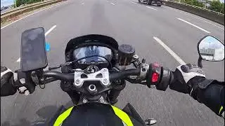 ASMR in my helmet Triumph Street Triple 765RS SC Project (chill driving)