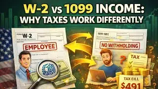 W-2 vs 1099 Income: Why Taxes Work Differently (US Explained)