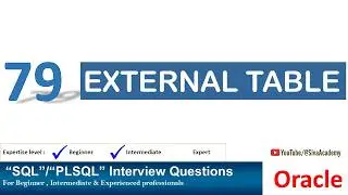 Oracle PL SQL interview question |  External Table in Oracle database | Oracle DB