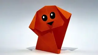 Origami DOG easy DIY paper crafts