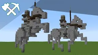 How to Build Small Knight Statues | Minecraft Tutorial