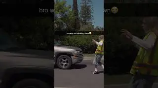Bro almost got hit by a car😭