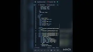 Digital Clock using HTML,CSS,JS displays current time.