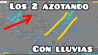 Los 2 azotando con lluvias en el Atl&aacute;ntico