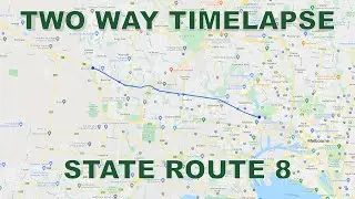 TWO WAY TIMELAPSE | State Route 8 | State Routes Melbourne (Time Lapse Driving 4K)